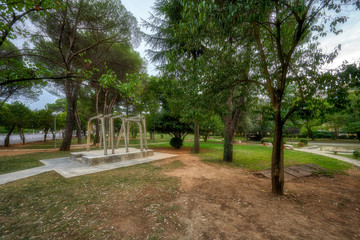 Tirana, Albania, fragment of the city park