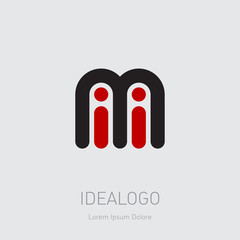 IMI initial logo. M and I initial monogram logotype. Vector design element or icon. - obrazy, fototapety, plakaty
