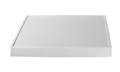 top plastic surface of washing machine or dishwasher isolated on white background.