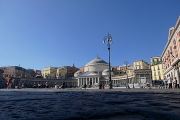 Naklejka premium Piazza del Plebiscito Neapel