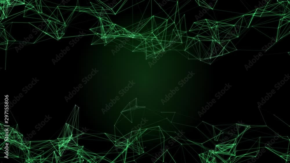 Wall mural abstract illustration background motion transformation with flickering light on plexus pattern of fu