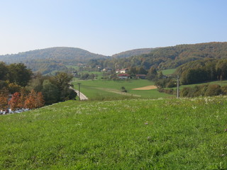 landscape in Slovenia in autumn