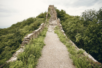 Fototapeta na wymiar The Great Wall of China. Jinshanling section in Hebei Province, near Beijing.