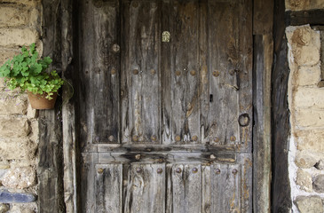 Closed wooden window