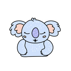 Cute koala bear hand drawn vector character © levinanas