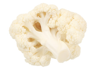 Cauliflower isolated on a white background. Food