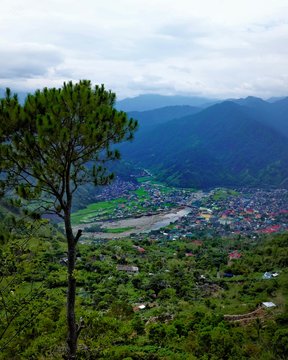 The quiet town of Bontoc in Mountain Province, Philippines