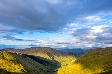 Aerial view from Glengesh Pass by Ardara, Donegal, Ireland