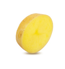 Potato isolated on white background with clipping path