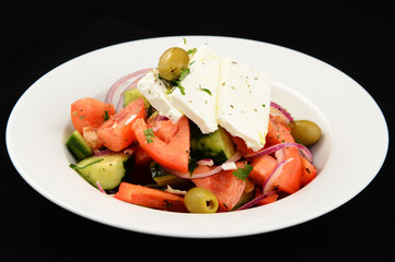 salad on a plate