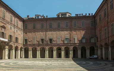 Fototapeta na wymiar Courtyard of the Royal Palace in Turin