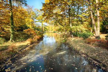 WROCLAW, POLAND - OCTOBER 18, 2019: Szczytnicki Park is situated in the vicinity of the historical...