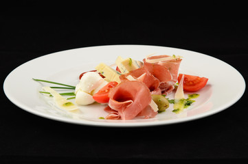 salad on a plate