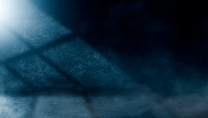 concept, lantern, blue, studio, shadow, space, empty, white, textured, nobody, sunny, reflection, surface, old, night, weathered, light, background, shadows, rays, fog, frame, concrete, rough, color, 