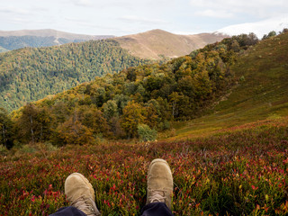 hiking mountains landscape