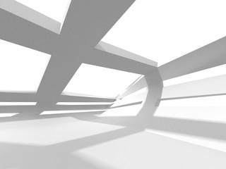 Futuristic White Architecture Design Background