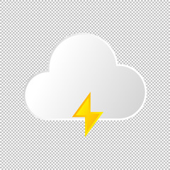 Isolated weather icon. Vector Illustration
