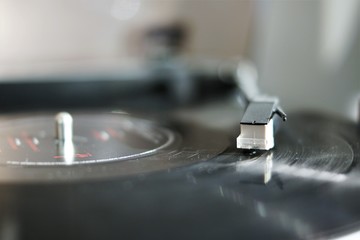 Obraz premium closeup of a record player