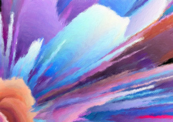 Colorful oil painting abstract art texture with brush strokes. Vintage Style background with space for text. Good for banner, design work and advertising or commercial. Can be printed in very big size