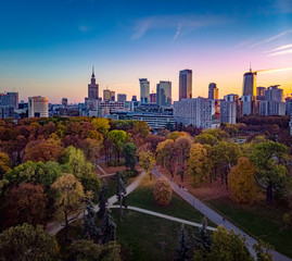 Warszawa - Ogród Saski jesienią