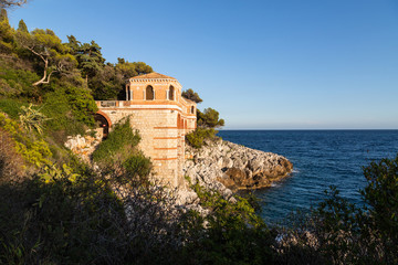 Beautiful landscape of the Cote d'Azur. Menton, France.