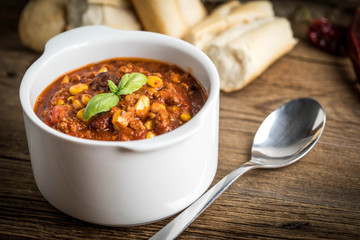 Mexican chili con carne.