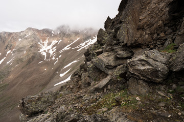 View to Vernagt from Similaun - Alpine Crossing E5