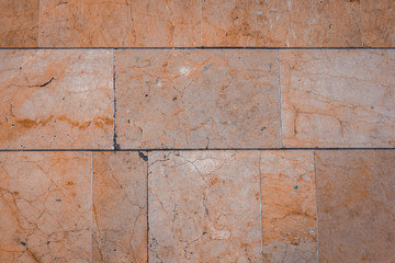 brick facade in warm colors