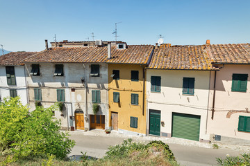 Montopoli in Val d'Arno ancient architecture. Tuscany, Itaдy.