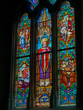 Stained Glass of  Saint Martin - St Valery Sur Somme