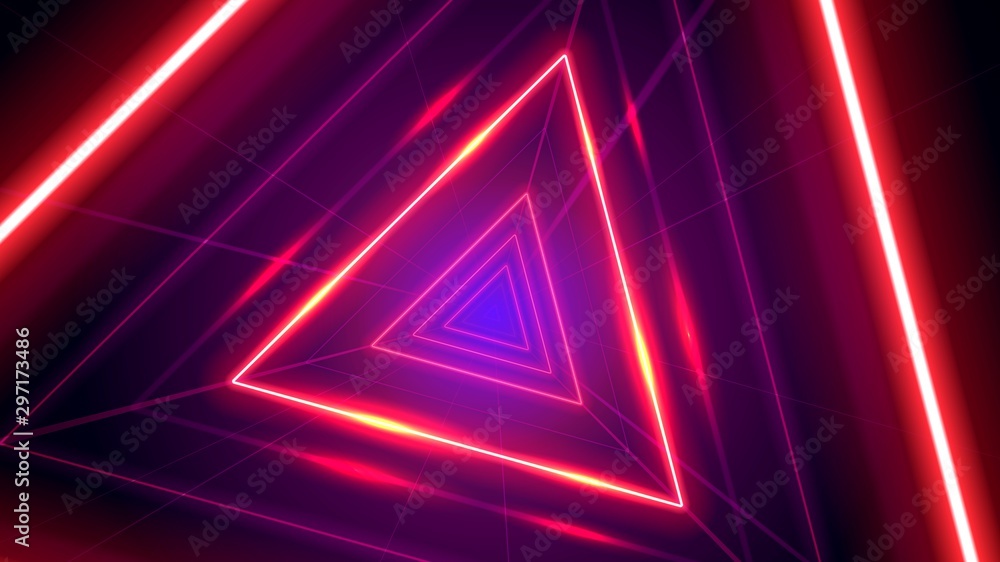 Poster futuristic abstract colorful vector background with glowing electric bright neon lines . abstract mo