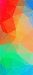 Poster Im Rahmen Flat awesome vertical background with triangle shapes for web design © igor_shmel