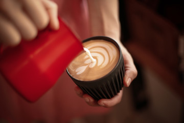 Fototapeta na wymiar latte art