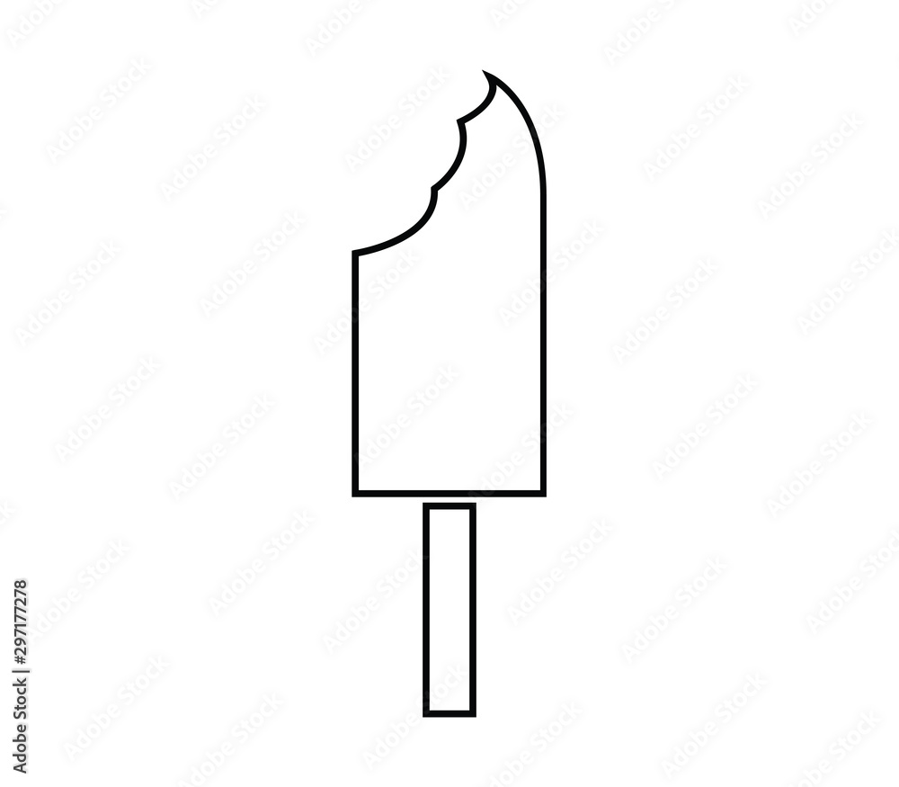 Wall mural ice cream icon