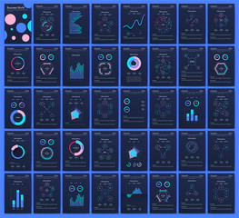 Modern infographic vector concept. Business graphics brochures.