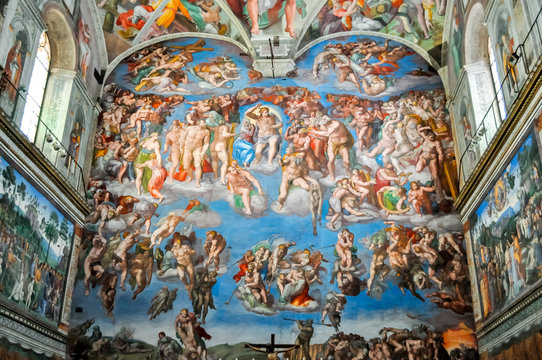 Sistine Chapel in Vatican museum by Michelangelo
