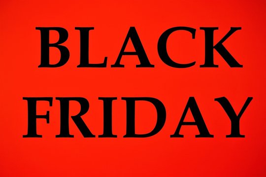Black Friday sign-store sale of goods at a reduced price. Custom shopping-the opportunity to have time to buy a gift in stores with a big discount at competitive prices. Retailers target sales volume.