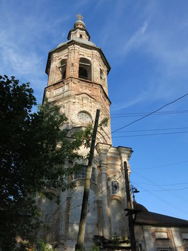Bell tower of Trinity Cathedral in Ostashkov