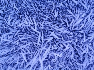 Freezing temperature causing icy spikes from water droplets on the ceiling. 