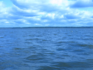 Obraz premium Lake Seliger in Osrashkov, Russia