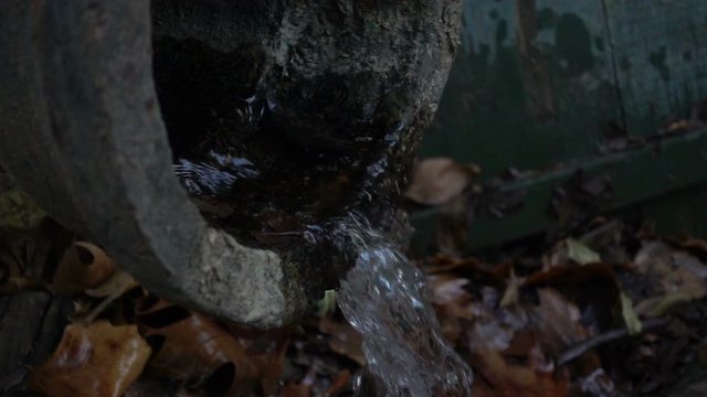 The problem of environmental disaster and sanitation in slow motion. The concept of chemical waste water, unprofitable water use or sewer.