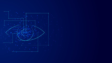 Vector background abstract technology eye concept