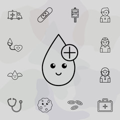 blood icon. Universal set of Blood donation for website design and development, app development