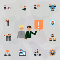 Protest color icon. Universal set of business for website design and development, app development