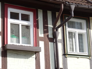 Fachwerkhaus-Fenster