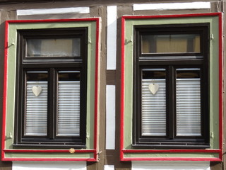Fachwerkhaus-Fenster