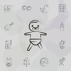 Boy baby child concept line icon. Universal set of maternity for website design and development, app development