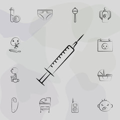 Needle medic concept line icon. Universal set of maternity for website design and development, app development
