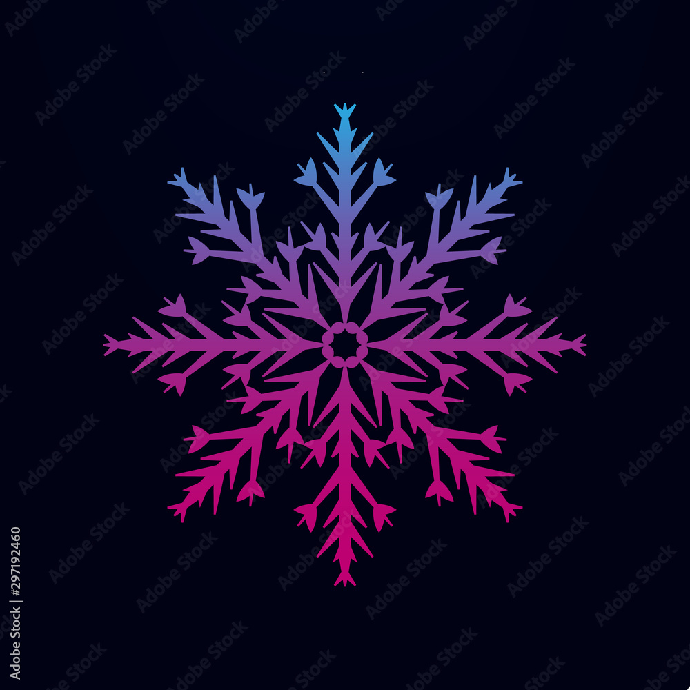 Aufkleber snowflake nolan icon. simple thin line, outline vector of snowflake icons for ui and ux, website or 