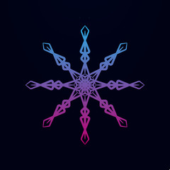 Snowflake nolan icon. Simple thin line, outline vector of snowflake icons for ui and ux, website or mobile application